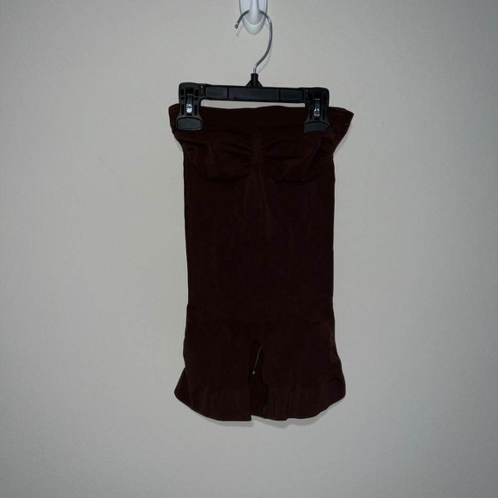 SKIMS SEAMLESS SCULPT STRAPLESS SHORTIE BODYSUIT COCOA SMALL NO S
